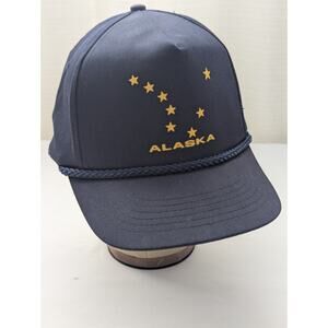 Vintage 90's Alaska Flag Snapback Cap Trucker Hat Headliners EUC